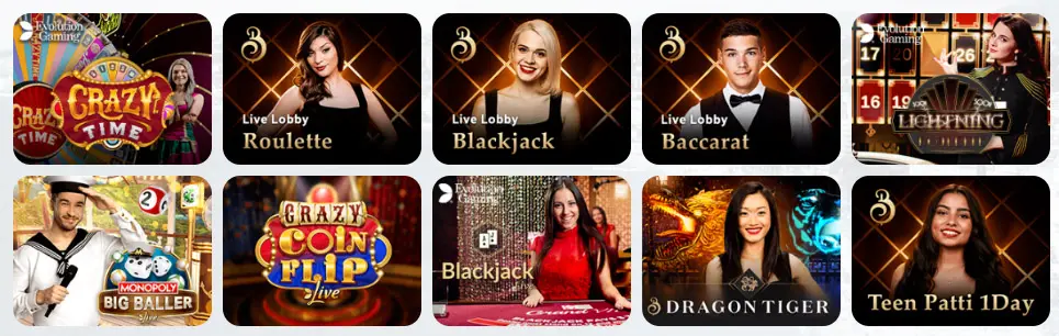 Jeux de casino en direct FEZBET CASINO