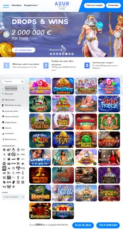 l'application et interface FezBet Casino