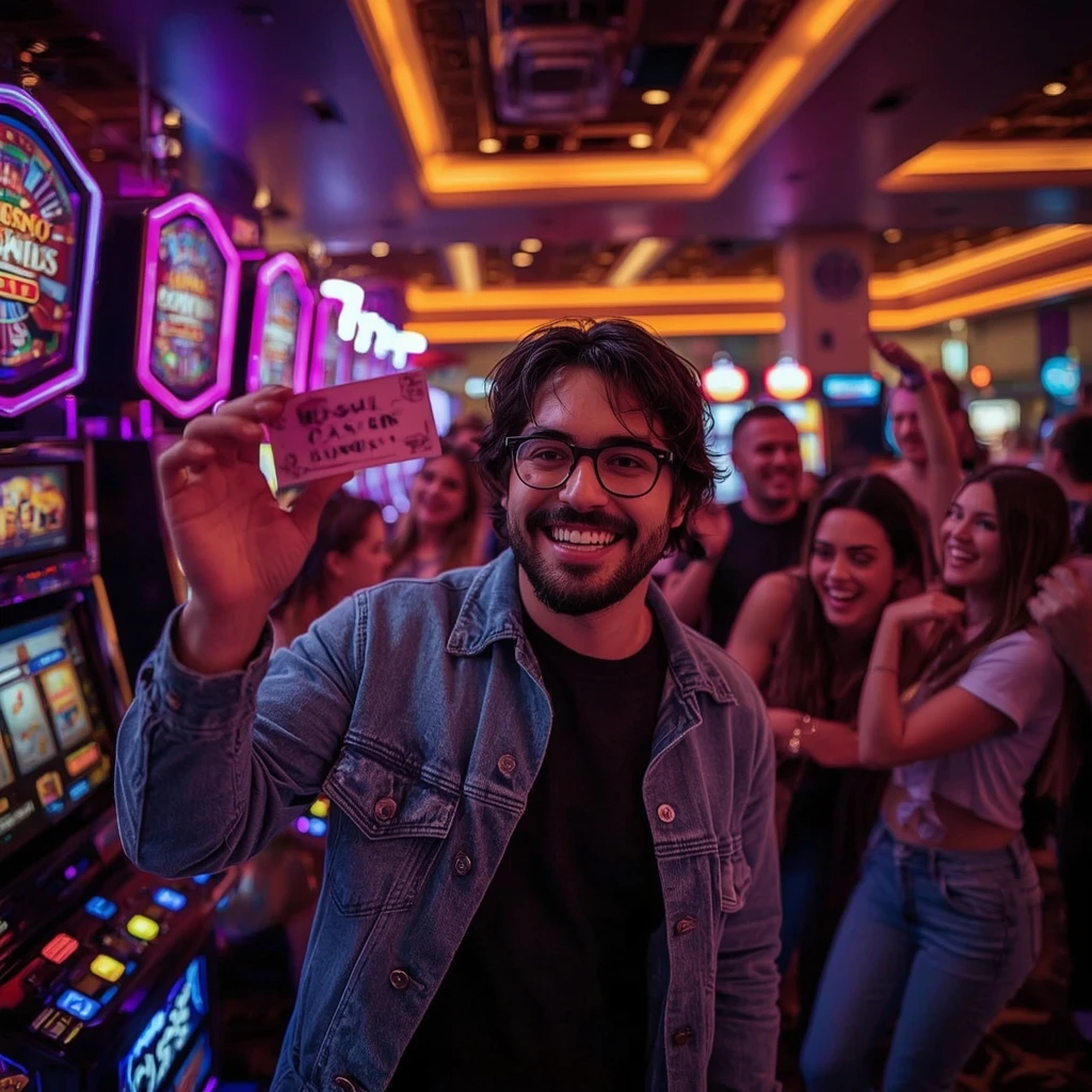 une personne avec un bonus FEZBET CASINO