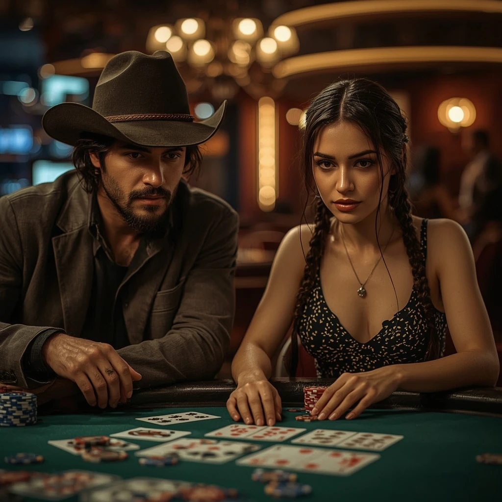 photo de deux joueurs de poker FEZBET CASINO